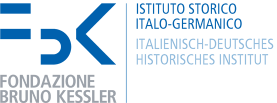 Logo for Italian-German Historical Institute.   Text reads: FBK Fondazione Bruno Kessler, Istituto Storico Italo-Germanico, Italienish-Deutsches historisches institut